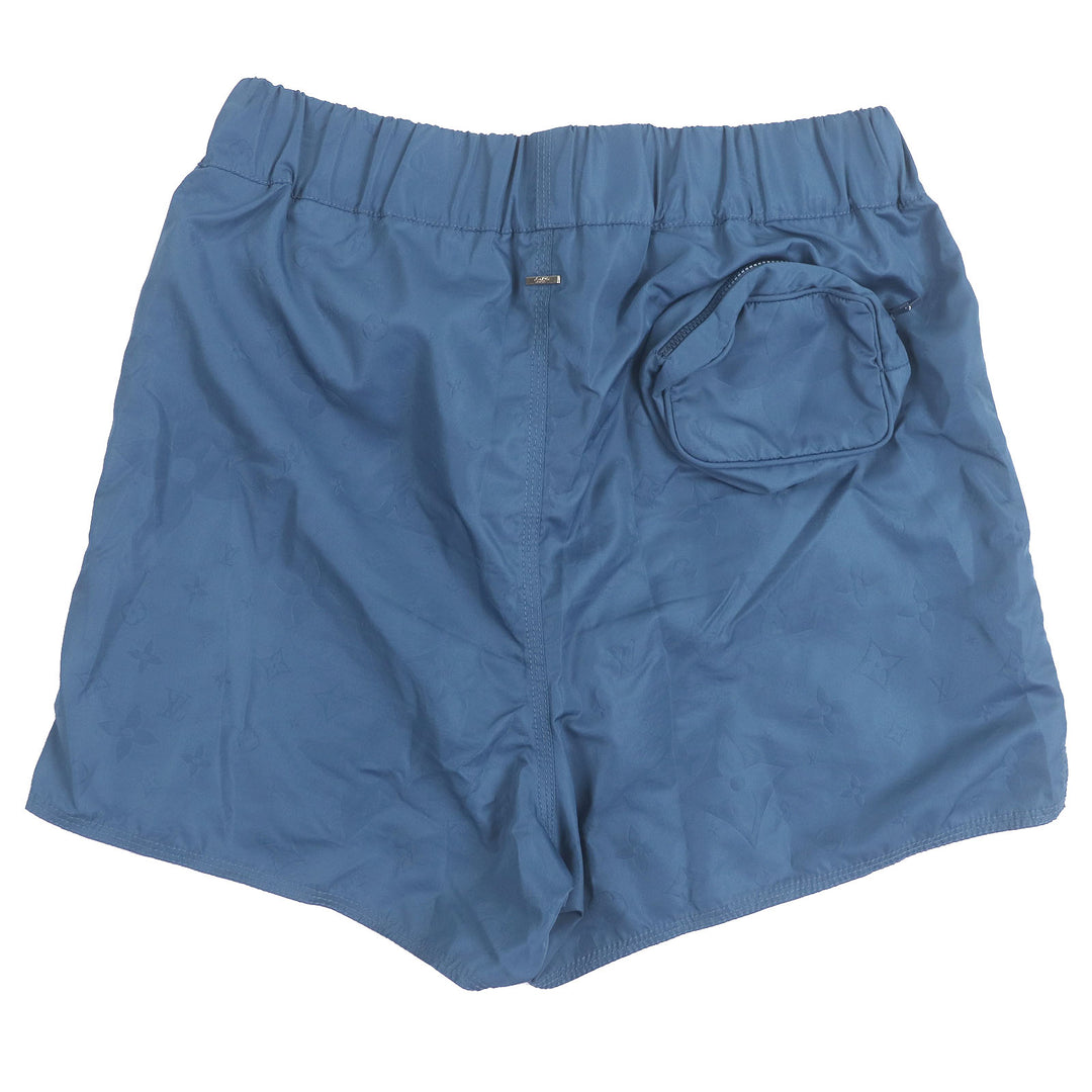 Excellent LOUIS VUITTON Pants 3D Pocket Monogram Board Shorts blue