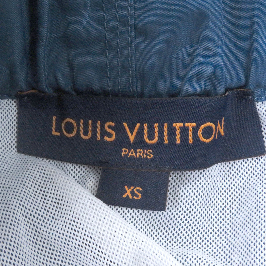 Excellent LOUIS VUITTON Pants 3D Pocket Monogram Board Shorts blue