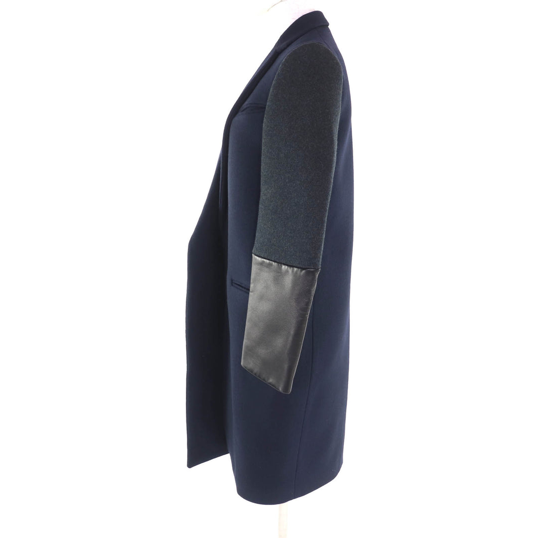 Great CELINE coat Navy wool Women 36 28H164154