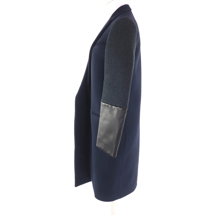 Great CELINE coat Navy wool Women 36 28H164154
