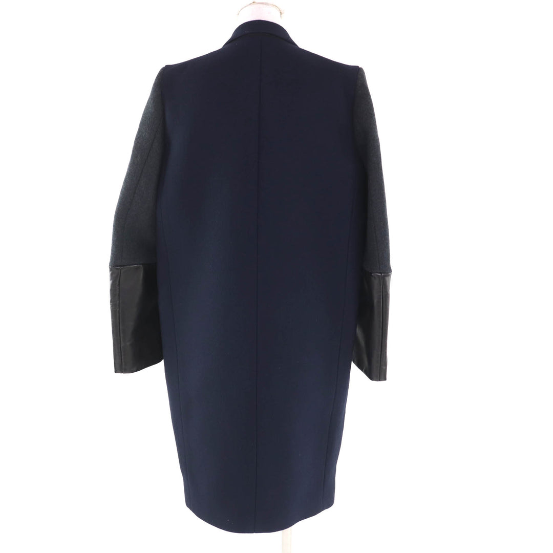 Great CELINE coat Navy wool Women 36 28H164154