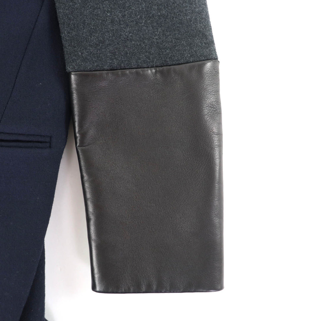 Great CELINE coat Navy wool Women 36 28H164154