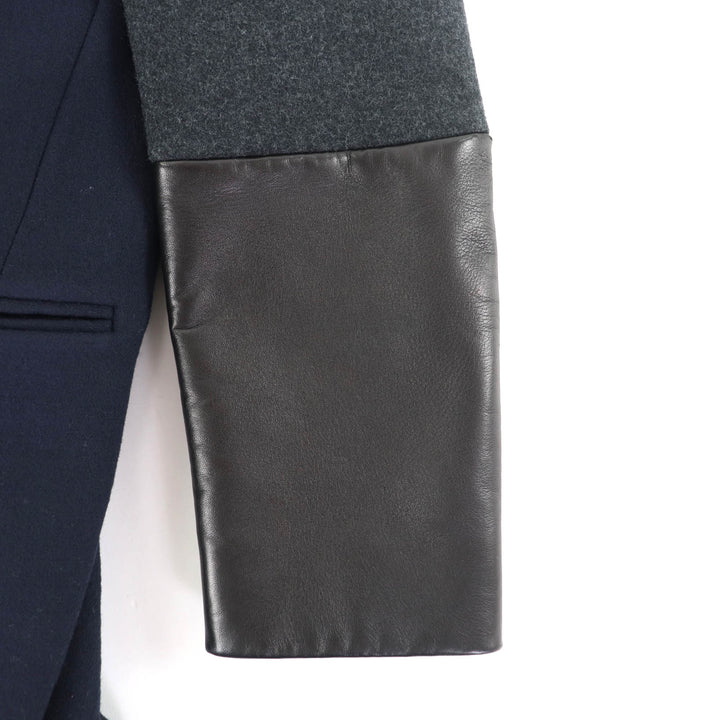 Great CELINE coat Navy wool Women 36 28H164154