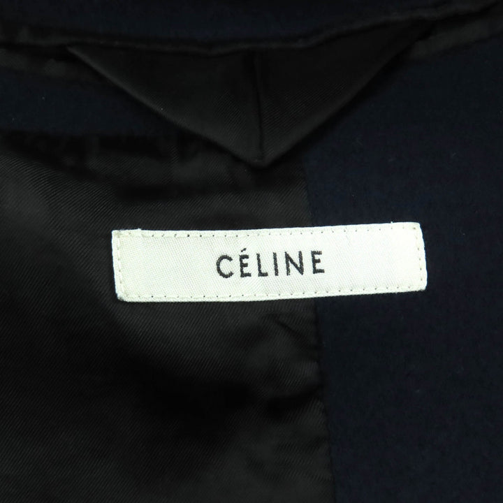 Great CELINE coat Navy wool Women 36 28H164154