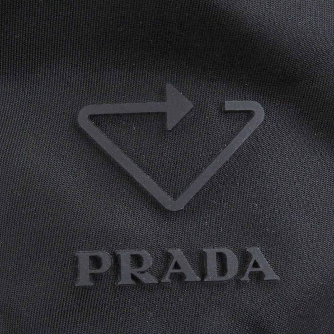優れたPRADA帽子トライアングルロゴRe-NylonブラックリサイクルポリアミドメンズS 2HC137