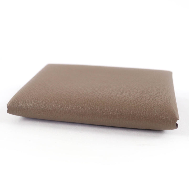 Pristine HERMES Coin case Calvi duo Card Case Evercolor Leather Women