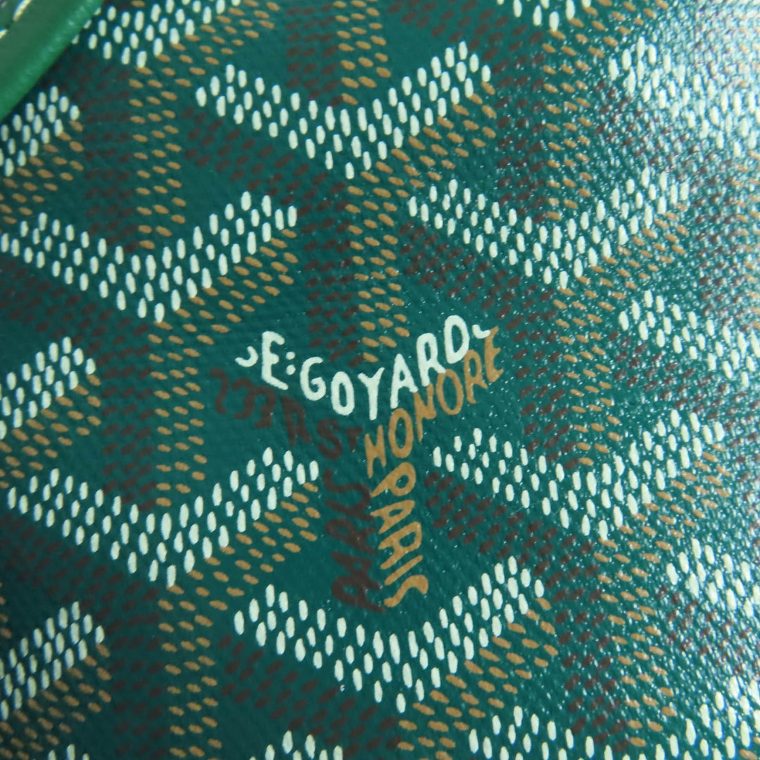 GOYARD ショルダーバッグ Petit Flo バケットバッグ ドローストリング 2WAY グリーン ゴヤールダン キャンバス