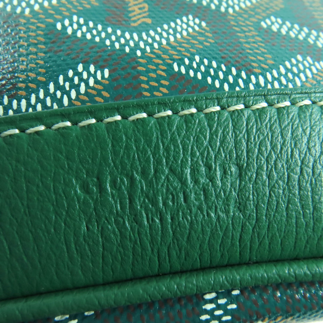 GOYARD ショルダーバッグ Petit Flo バケットバッグ ドローストリング 2WAY グリーン ゴヤールダン キャンバス