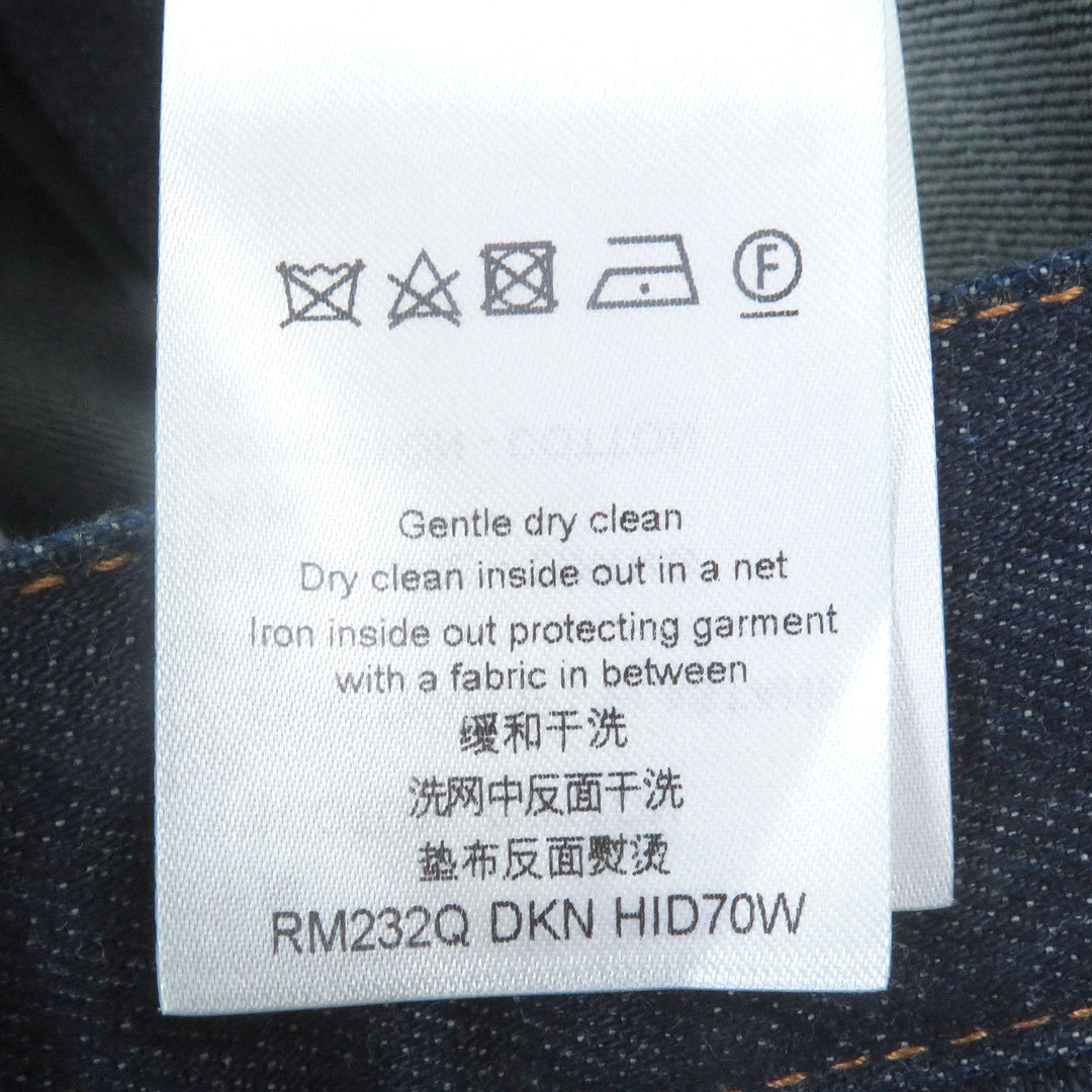 Great LOUIS VUITTON Denim pants With logo leather patch