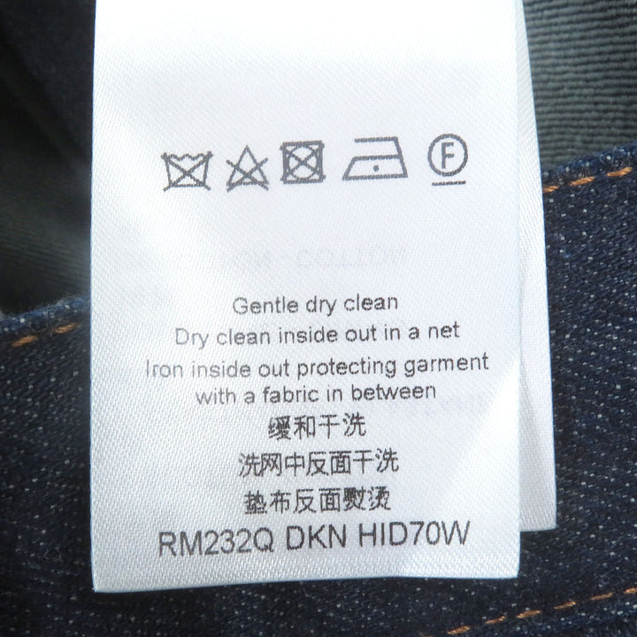 Great LOUIS VUITTON Denim pants With logo leather patch