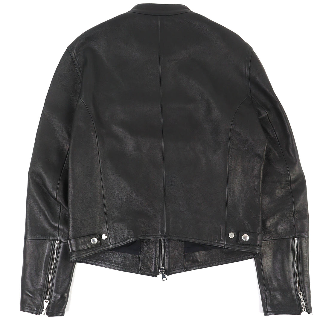 Great EMMETI Yoshimasa Hoshiba Model H UOMO ACCA Lambskin Single Rider Jacket 46