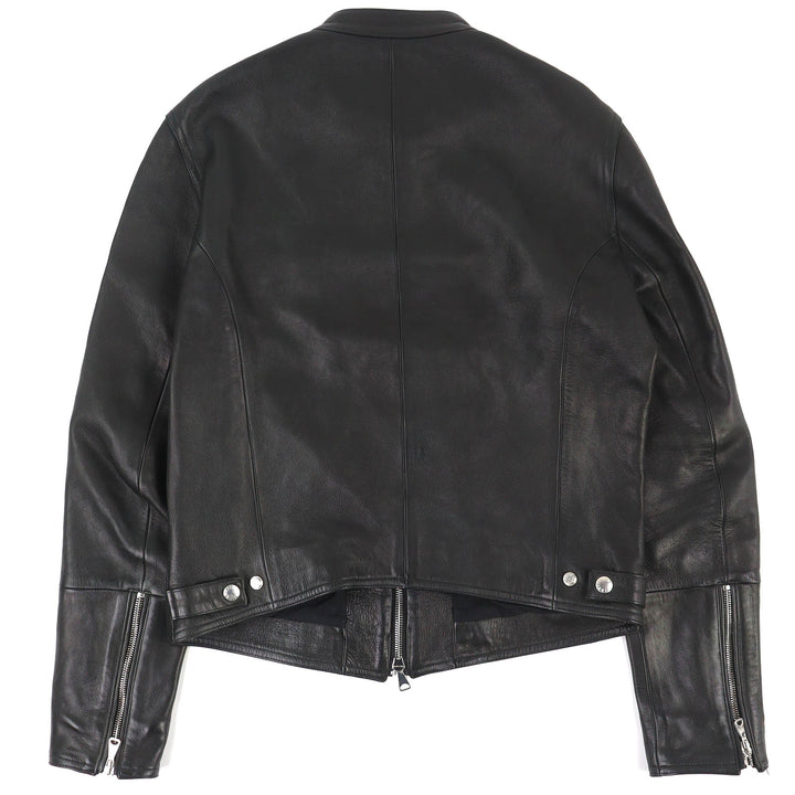 Great EMMETI Yoshimasa Hoshiba Model H UOMO ACCA Lambskin Single Rider Jacket 46