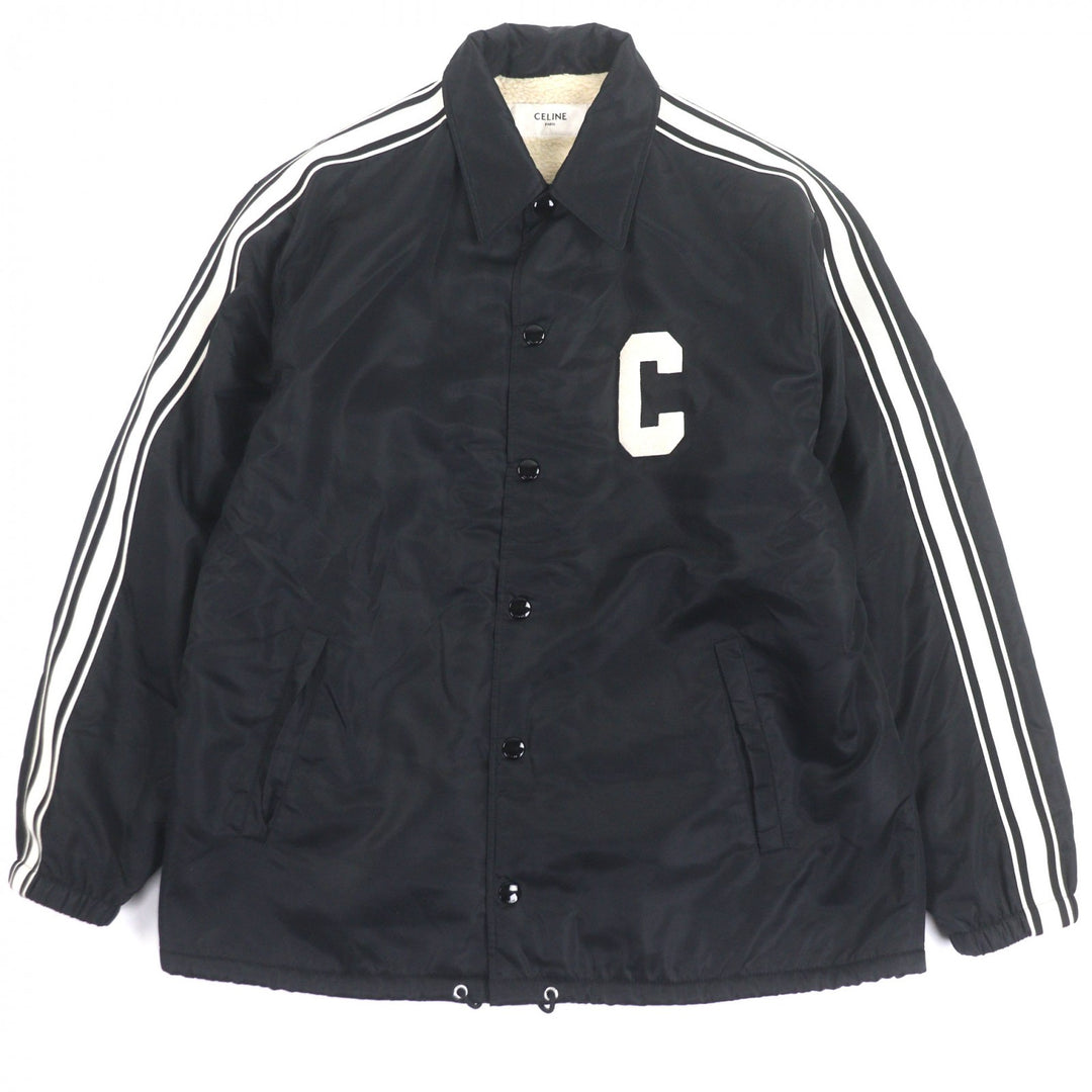 素晴らしいCELINEジャケット ブラックナイロン メンズ 48 2W93C227R