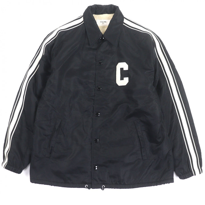 素晴らしいCELINEジャケット ブラックナイロン メンズ 48 2W93C227R