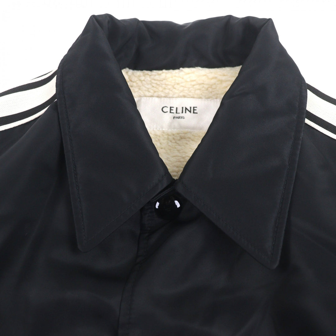 素晴らしいCELINEジャケット ブラックナイロン メンズ 48 2W93C227R