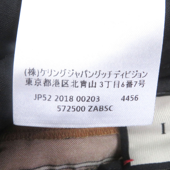素晴らしい GUCCI パンツ バイマテリアルプリント ショートパンツ ブラックシリーズ アセテート メンズ 46 572500