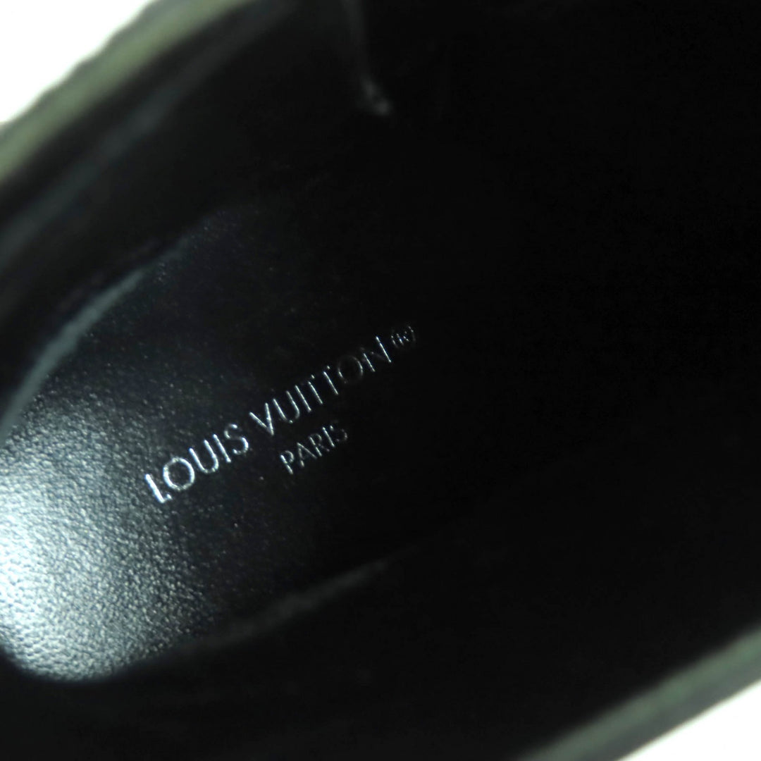 Excellent LOUIS VUITTON Ankle boots Monogram belt design leather Women 37