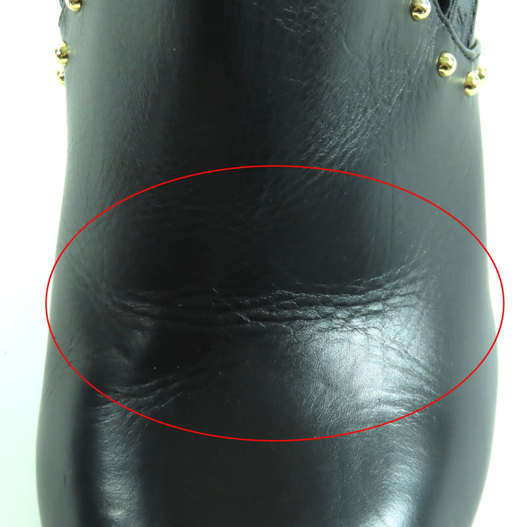 Excellent LOUIS VUITTON Ankle boots Monogram belt design leather Women 37
