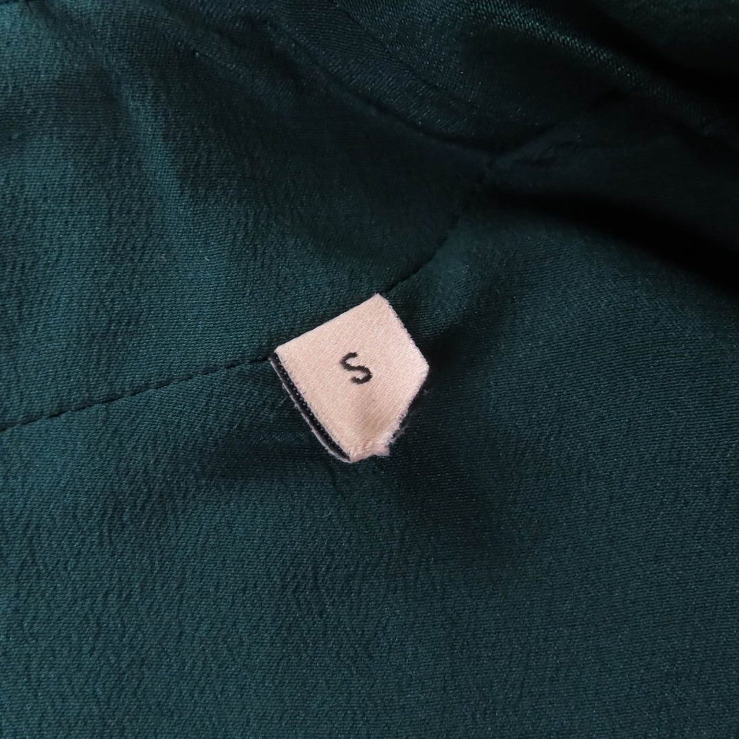 新品 GUCCI ジャケット スパンコール 半袖 ボレロ グリーン アクリル レディース S 653449