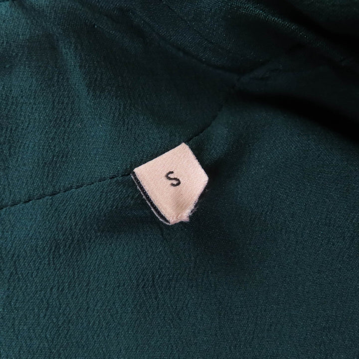 新品 GUCCI ジャケット スパンコール 半袖 ボレロ グリーン アクリル レディース S 653449