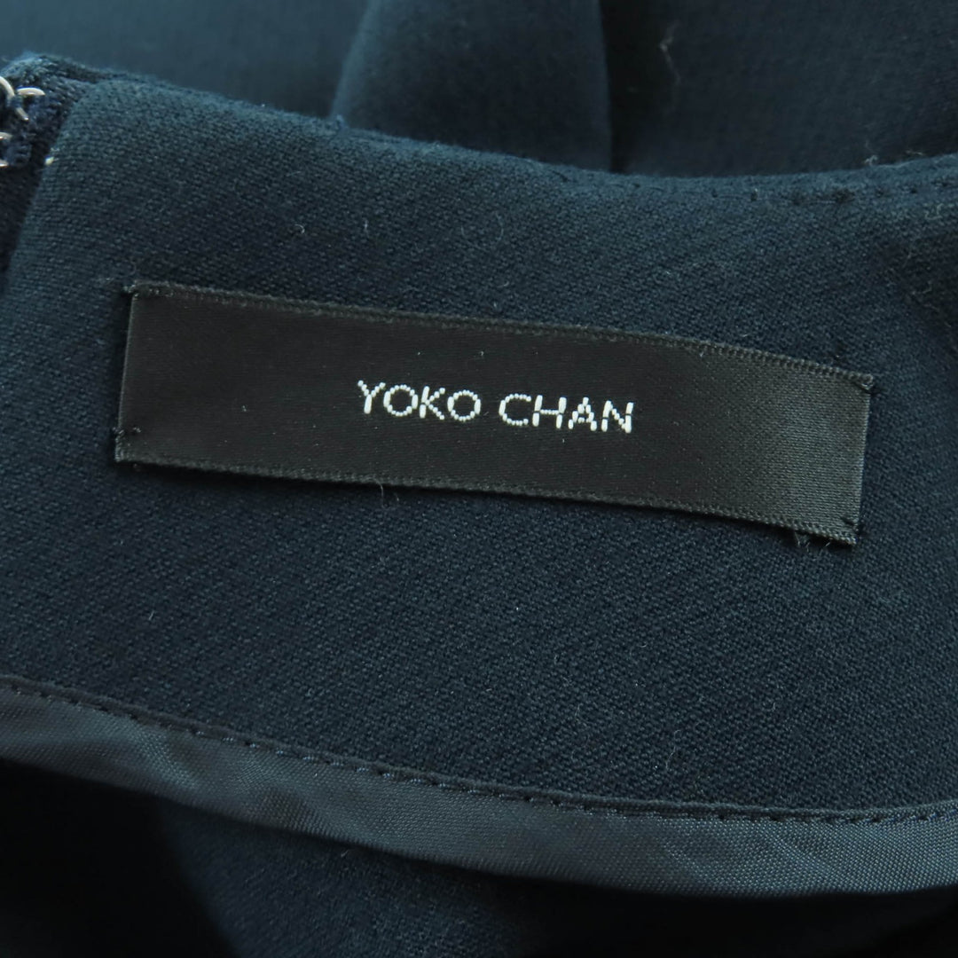 YOKO CHAN ワンピース ネイビー ポリエステル レディース 38 YCD-122-820