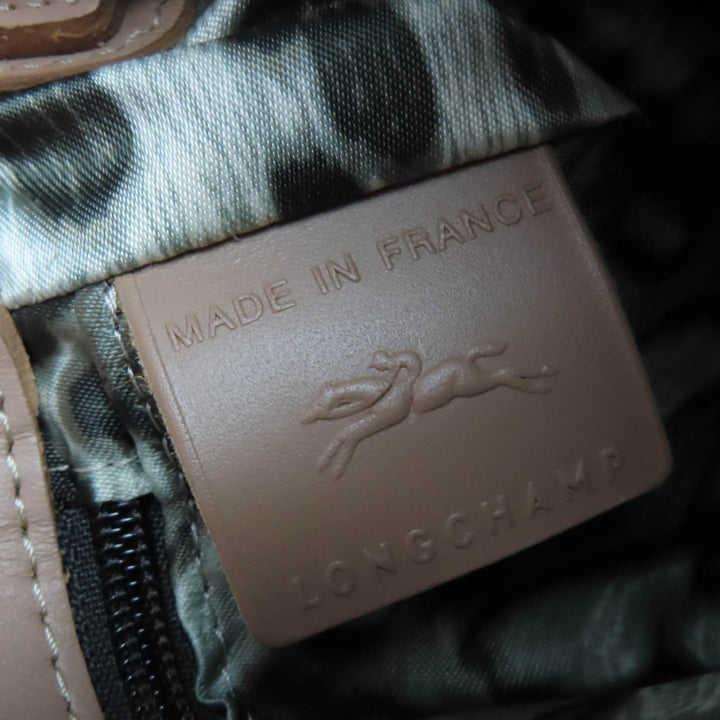 ロンシャン ショルダーバッグ アマゾネス チェーン 2WAY ハンドバッグ ブラウン レザー レディース