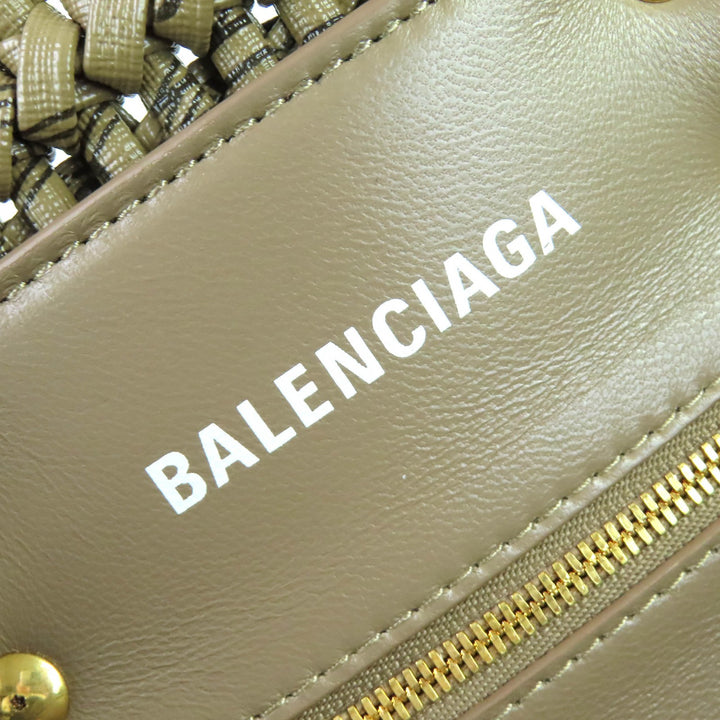 BALENCIAGA ショルダーバッグ ビストロバスケット XS 2WAY ハンドバッグ ブラウン 671342 美品