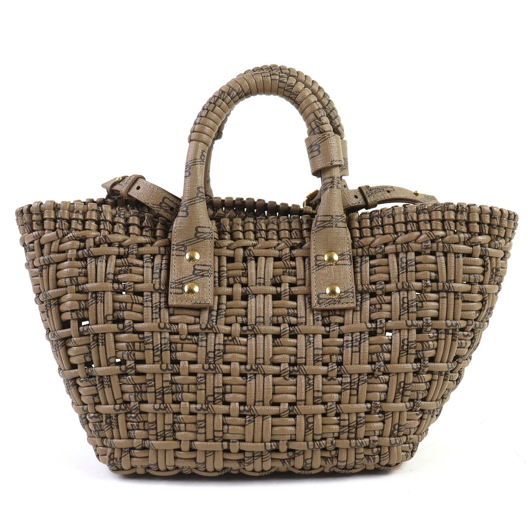 BALENCIAGA ショルダーバッグ ビストロバスケット XS 2WAY ハンドバッグ ブラウン 671342 美品