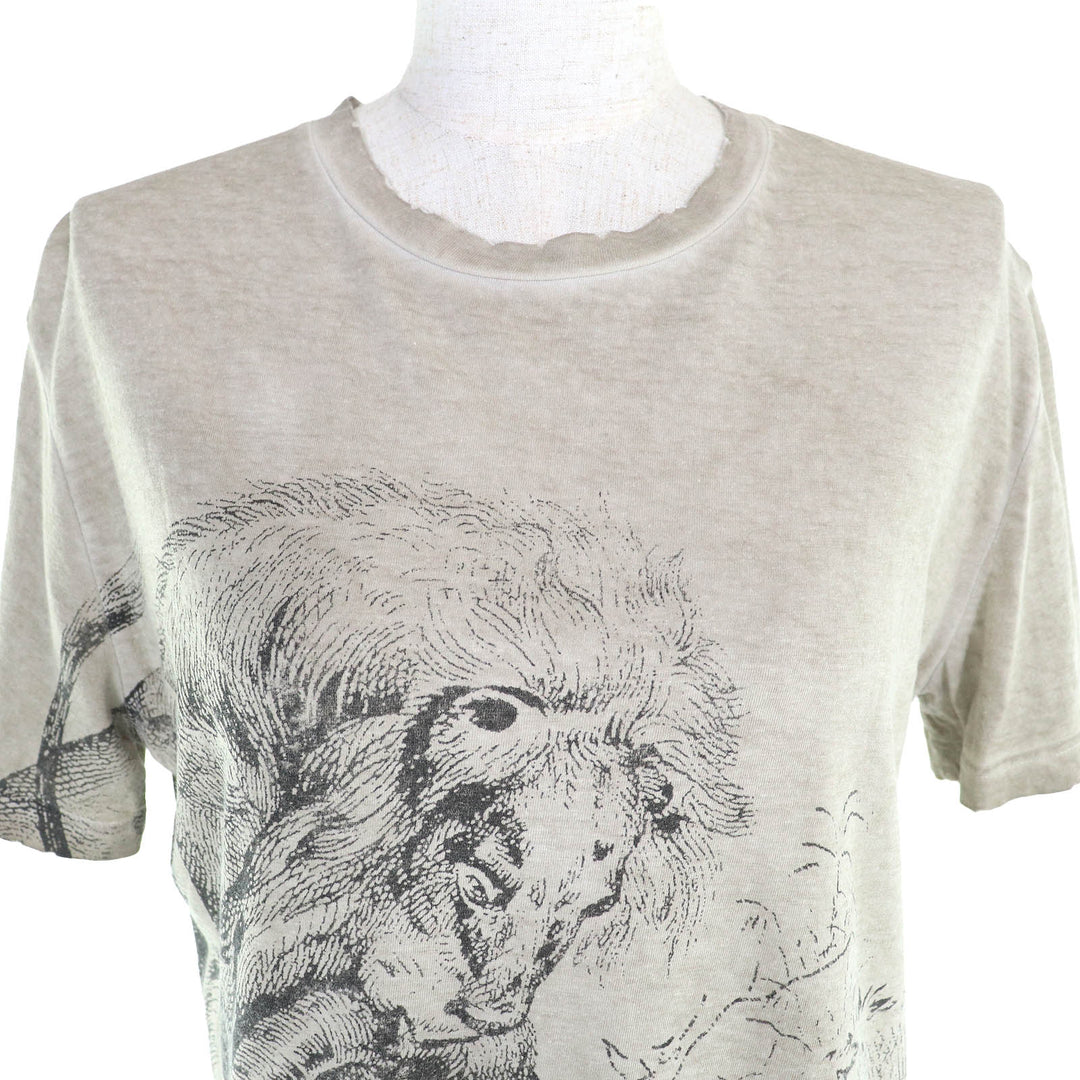 素晴らしいクリスチャンディオール半袖TシャツBEEロゴダメージ加工M 253T09B4404