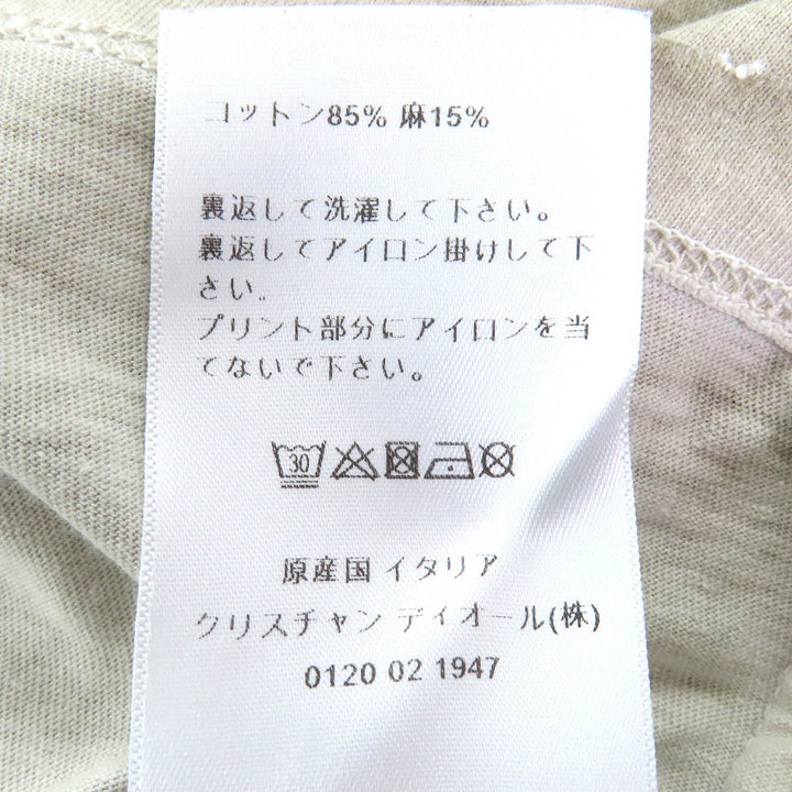 素晴らしいクリスチャンディオール半袖TシャツBEEロゴダメージ加工M 253T09B4404