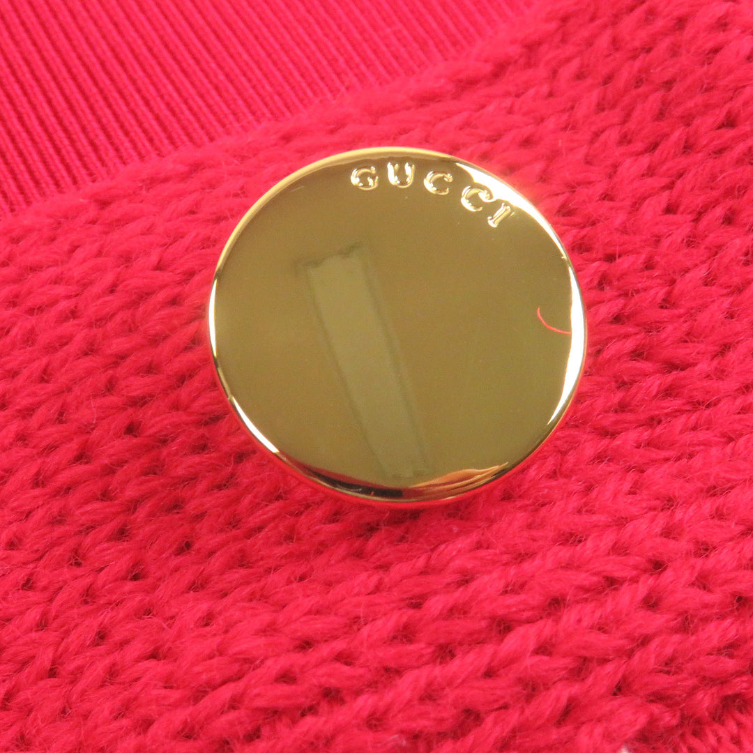 新品 GUCCI パンツ バイカラー ニット レッド アイボリー ウール メンズ M 724731