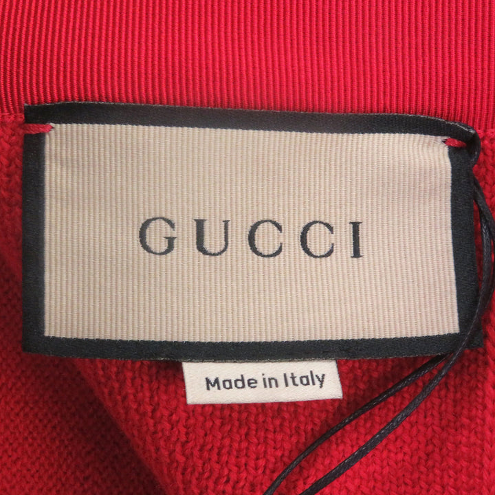 新品 GUCCI パンツ バイカラー ニット レッド アイボリー ウール メンズ M 724731