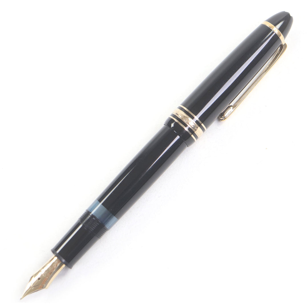 Very Good MONTBLANC fountain pen Meisterstück 146 Cap type Black Gold 14K mens