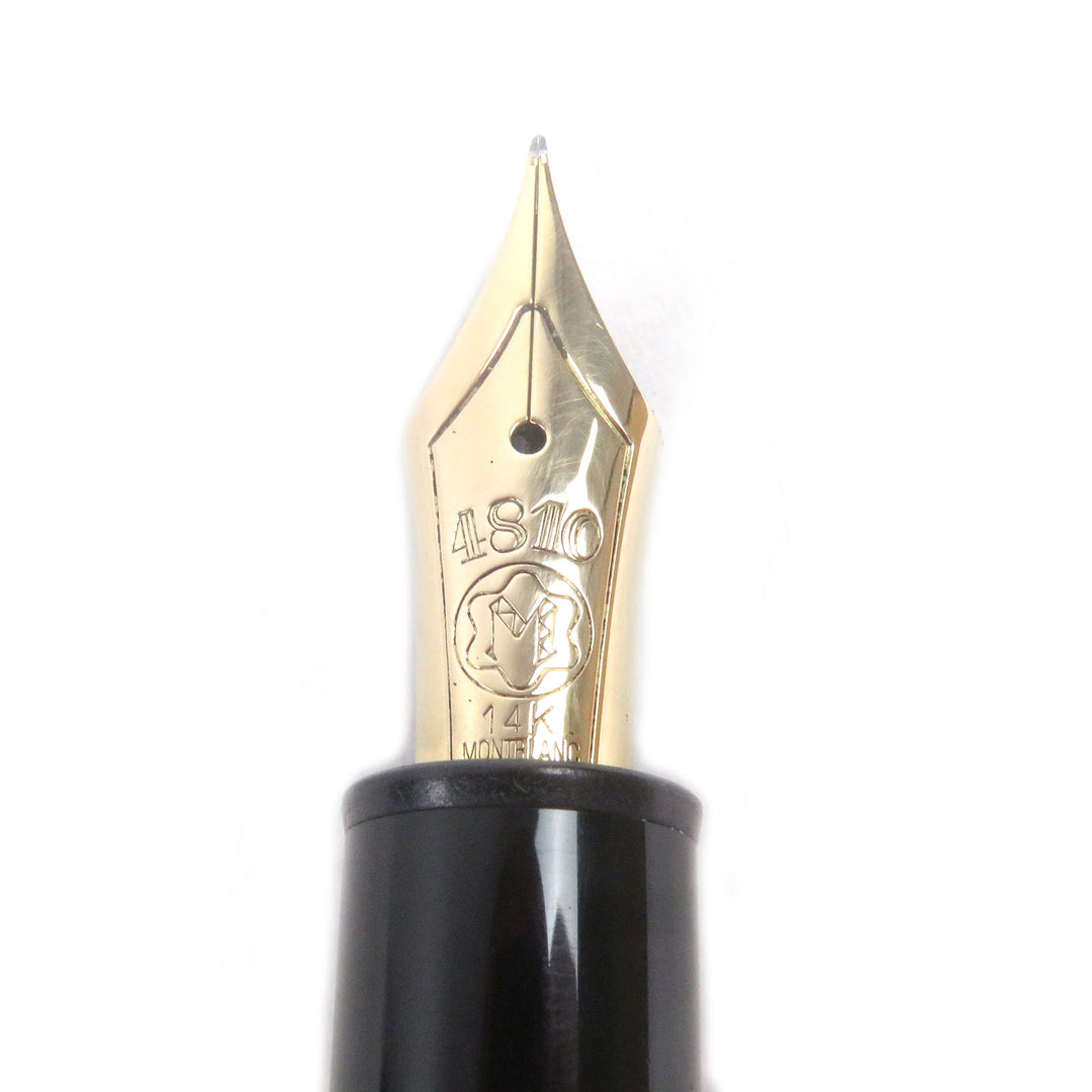 Very Good MONTBLANC fountain pen Meisterstück 146 Cap type Black Gold 14K mens