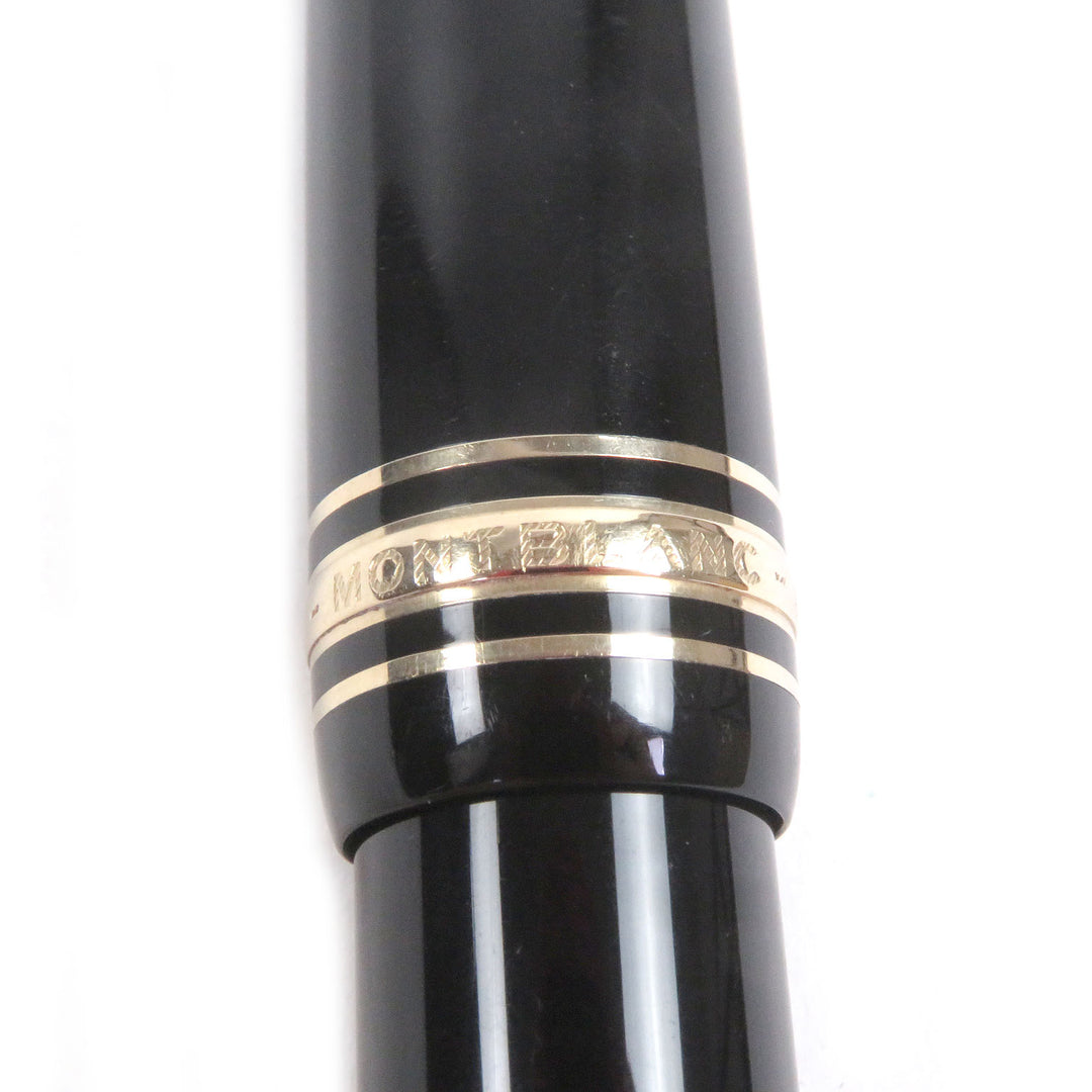 Very Good MONTBLANC fountain pen Meisterstück 146 Cap type Black Gold 14K mens