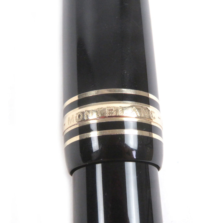 Very Good MONTBLANC fountain pen Meisterstück 146 Cap type Black Gold 14K mens