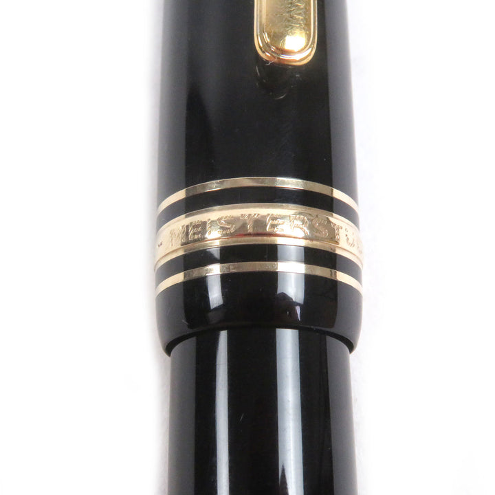 Very Good MONTBLANC fountain pen Meisterstück 146 Cap type Black Gold 14K mens