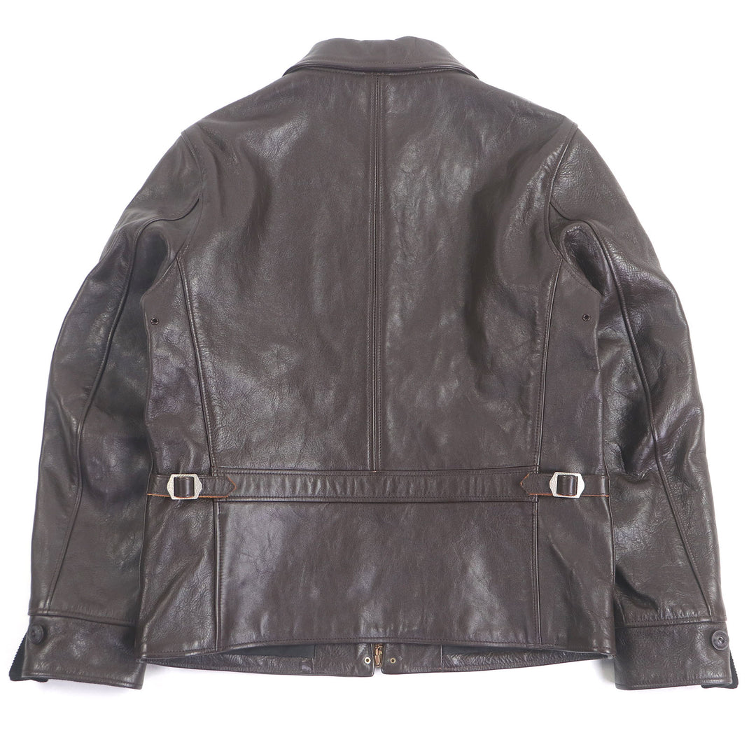 Great JOE McCOY Leather jacket 30s SPORT JACKET SINGLE Brown Horsehide mens 36