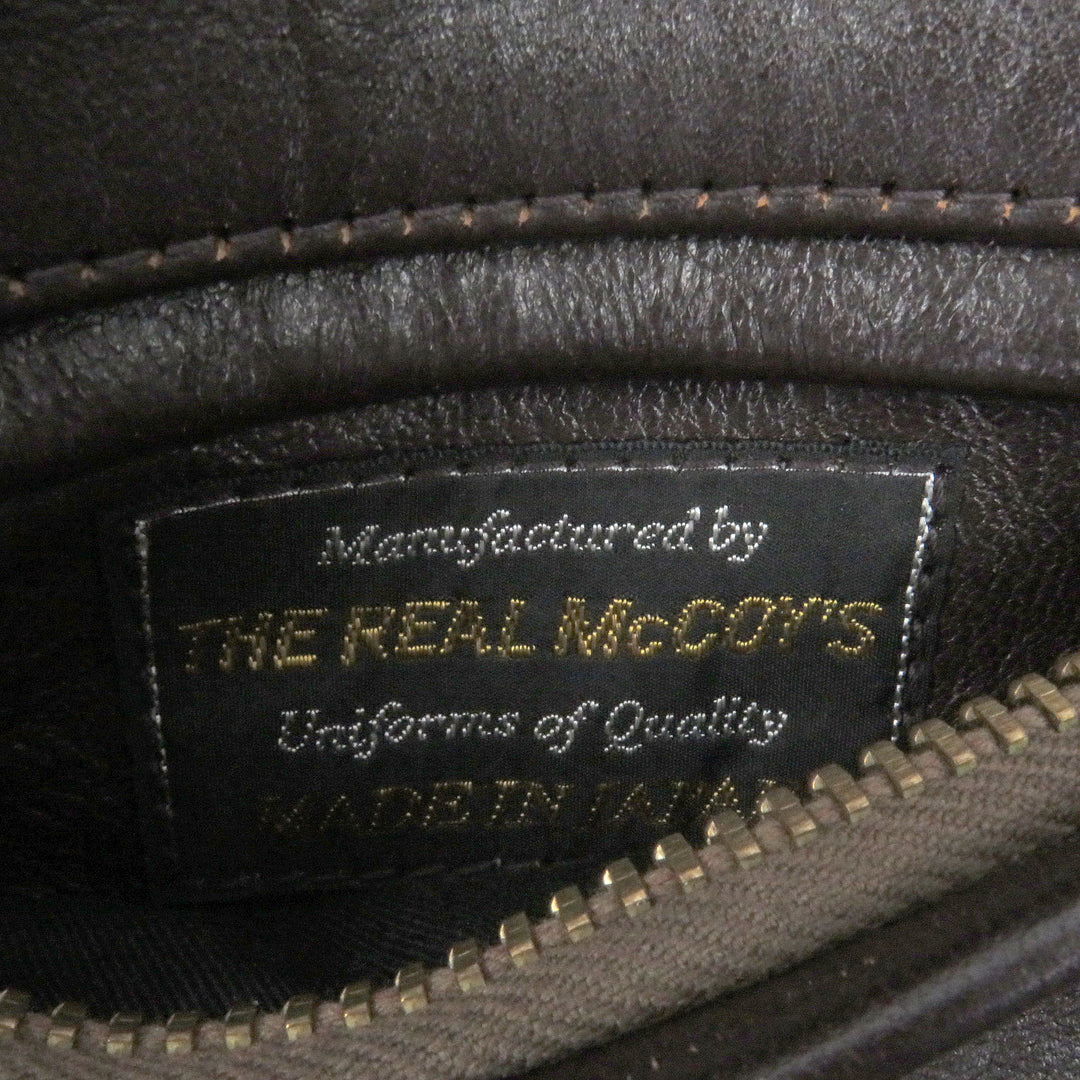 Great JOE McCOY Leather jacket 30s SPORT JACKET SINGLE Brown Horsehide mens 36