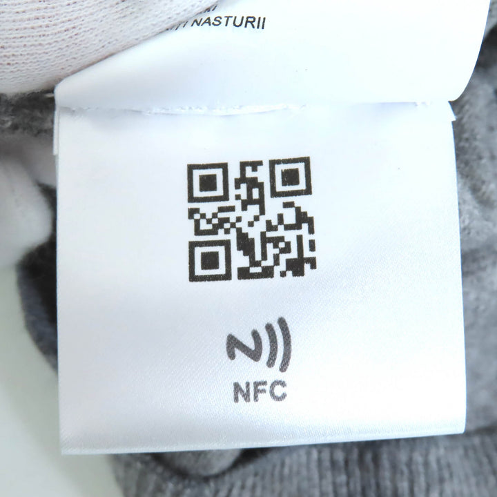 素晴らしいMIUMIUカーディガン ゴールドボタン Vネック 長袖ニット グレー カシミア 42