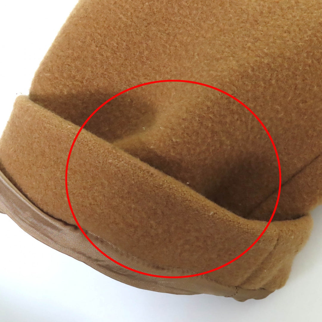 Great ACNE STUDIOS funnel neck coat Oversized fit Camel brown wool 34