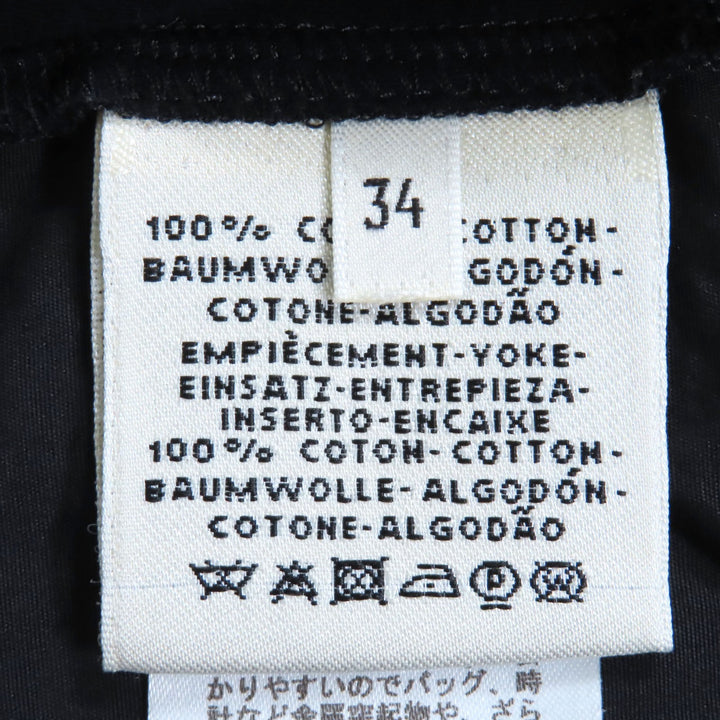 素晴らしいエルメスのワンピース、ブークレ・ダトラージュ、ブラックコットン、レディース34