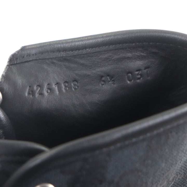 素晴らしい GUCCI ハイカットスニーカー ブラック キャンバス メンズ 6.5 426188