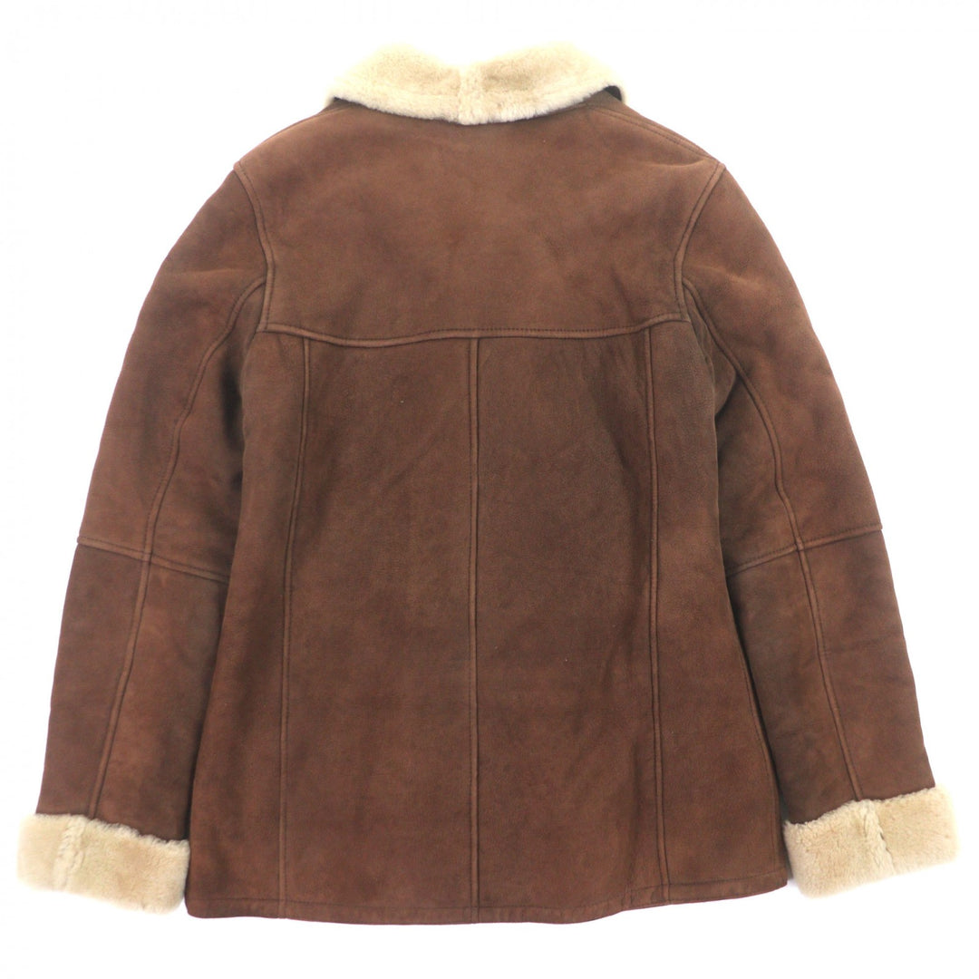 Very Good EMMETI Mouton coat Double breasted Brown Mouton mens 46