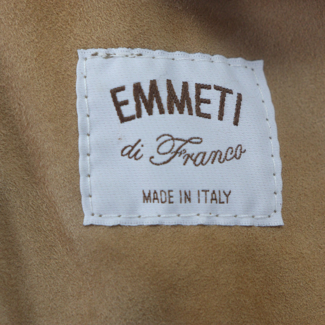 Very Good EMMETI Mouton coat Double breasted Brown Mouton mens 46