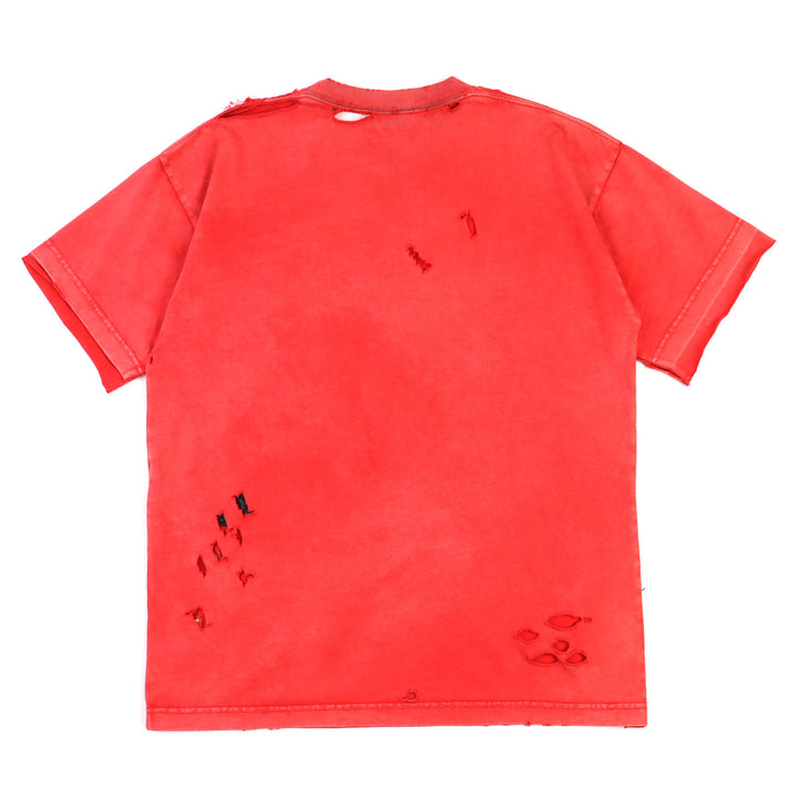 素晴らしい BALENCIAGA 半袖Tシャツ デストロイド ディストレスト クルーネック S 612965