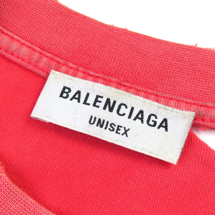 素晴らしい BALENCIAGA 半袖Tシャツ デストロイド ディストレスト クルーネック S 612965