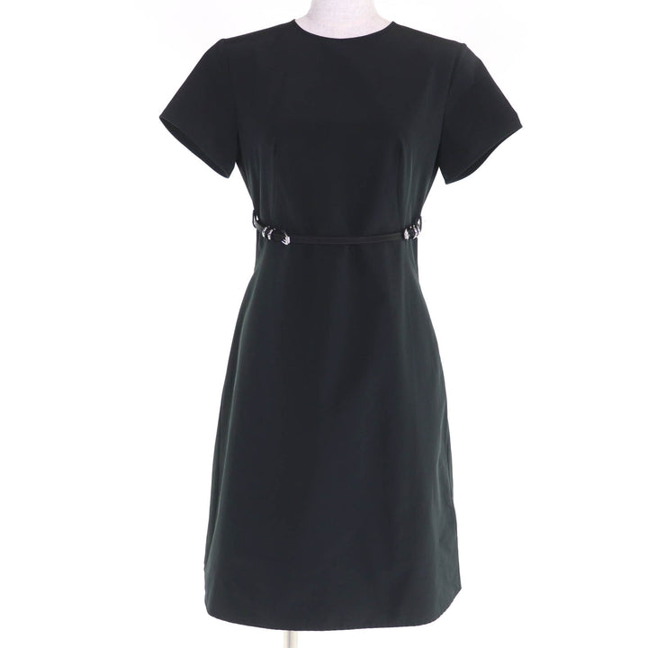 Excellent GIVENCHY one piece Belted short sleeves black Women 36 BW222714L1