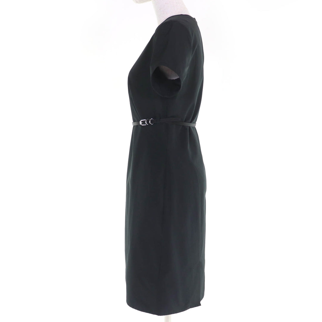 Excellent GIVENCHY one piece Belted short sleeves black Women 36 BW222714L1