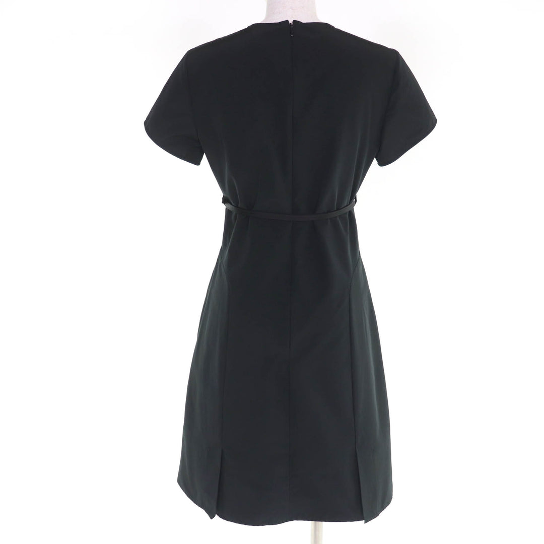 Excellent GIVENCHY one piece Belted short sleeves black Women 36 BW222714L1